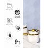 Porcelain Kenia Server set with Spoon & Tray set of 7pcs