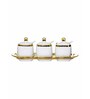 Porcelain Kenia Server set with Spoon & Tray set of 7pcs