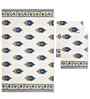 Porcelain Madhuban Floral Waffle Cotton 250 GSM Bath & Hand Towel Set