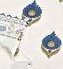 Porcelain Madhuban Floral Waffle Cotton 250 GSM Bath & Hand Towel Set