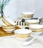 Porcelain Soup Set with Spoon (12 pcs set)