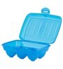 Portable 6 Eggs Blue Plastic Egg Tray