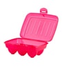 Portable 6 Eggs Pink Plastic Egg Tray