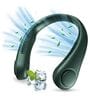Portable Bladeless Hanging Neck Fan 12 Air Outlets, 2400mAh Rechargeable Battery