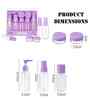 Assorted Portable Bottle Refillable Set of 5