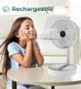 Assorted Portable Folding Desk Fan Rechargeable 3-Speed Personal, 180 Adjustable Tilt, USB-C Charging, Quiet Brushless Motor