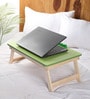 Solid Wood Portable Table in Green Finish