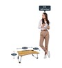 Venice Portable Table in Clutch Wood Finish