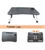 Portable Laptop Table With Cup Holder In MG Black Finish