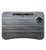 Portable Laptop Table With Cup Holder In MG Black Finish