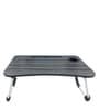 Portable Laptop Table With Cup Holder In MG Black Finish