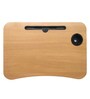 Portable Laptop Table With Cup Holder In New Wood Finish