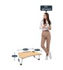 Portable Laptop Table With Cup Holder In New Wood Finish