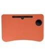 Portable Laptop Table With Cup Holder In Orange Colour