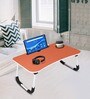Portable Laptop Table With Cup Holder In Orange Colour