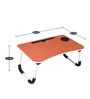 Portable Laptop Table With Cup Holder In Orange Colour