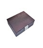 Brown Portable Ring Plus Plain Storage Box Organizer