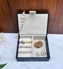 Black Portable Ring Plus Plain Storage Box Organizer