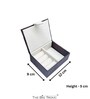 Brown Portable Ring Plus Plain Storage Box Organizer