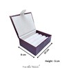 Maroon Portable Ring Storage Box Organizer