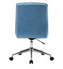 Fuzzy Fabric Guest Chair in Blue Colour