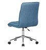 Fuzzy Fabric Guest Chair in Blue Colour