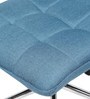 Fuzzy Fabric Guest Chair in Blue Colour