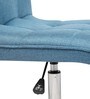 Fuzzy Fabric Guest Chair in Blue Colour