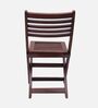 Portico Solid Wood Folding Chair In Brown Finish (Set of 2)