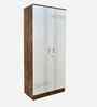 Portland 2 Door Wardrobe With In Dusky Basalt And Ceramic White Finish