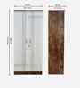 Portland 2 Door Wardrobe With In Dusky Basalt And Ceramic White Finish