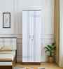 Portland 2 Door Wardrobe In Dusky Basalt And Ceramic White Finish