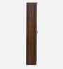 Portland 2 Door Wardrobe In Planked Oak Dark And Ceramic White Finish