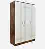 Portland 3 Door Wardrobe With Drawer In Dusky Basalt And Ceramic White Finish