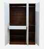 Portland 3 Door Wardrobe With Drawer In Dusky Basalt And Ceramic White Finish