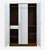 Portland 3 Door Wardrobe With Drawer In Dusky Basalt And Ceramic White Finish