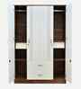 Portland 4 Door Wardrobe With Drawer In Dusky Basalt And Ceramic White Finish