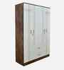 Portland 4 Door Wardrobe With Drawer In Dusky Basalt And Ceramic White Finish