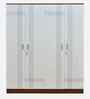 Portland 4 Door Wardrobe With Drawer In Dusky Basalt And Ceramic White Finish