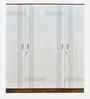 Portland 4 Door Wardrobe With Drawer In Dusky Basalt And Ceramic White Finish
