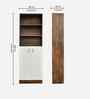 Portland Book Shelf In Dusky Basalt With Ceramic White Finish