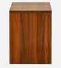 Portland Bedside Table In Planked Oak Dark Finish