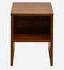 Portland Bedside Table In Planked Oak Dark Finish