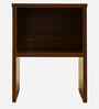 Portland Bedside Table In Planked Oak Dark Finish