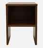 Portland Bedside Table In Planked Oak Dark Finish