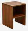Portland Bedside Table In Planked Oak Dark Finish