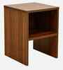 Portland Bedside Table In Planked Oak Dark Finish