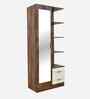 Portland Dressing Unit With Mirror & Drawer In Dusky Basalt With Ceramic White Finish