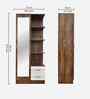 Portland Dressing Unit With Mirror & Drawer In Dusky Basalt With Ceramic White Finish
