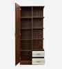 Portland Dressing Unit With Mirror & Drawer In Planked Oak Dark With Ceramic White Finish